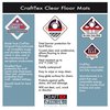 Crafttex Floor Mat, Clear, 35 in W x CC128919ER